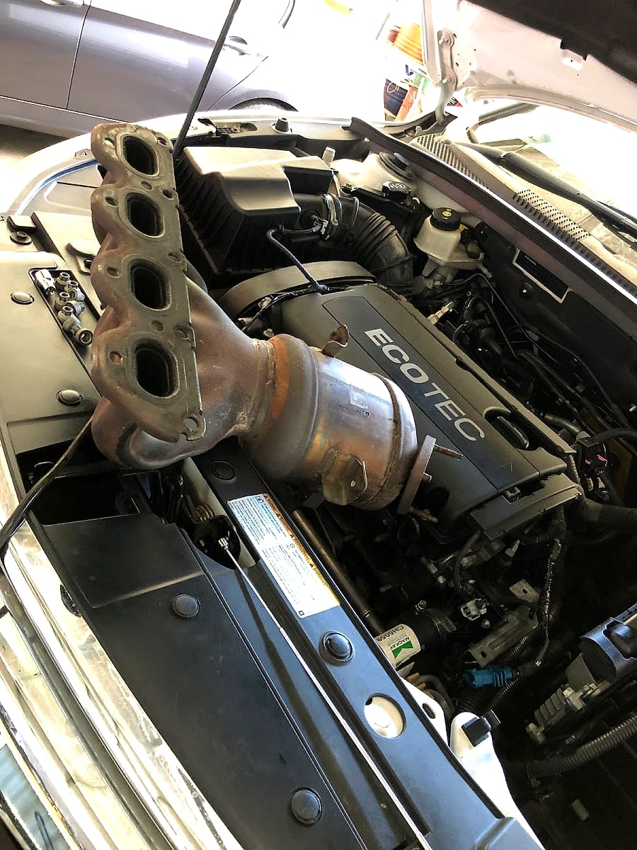 Engine bay repair work